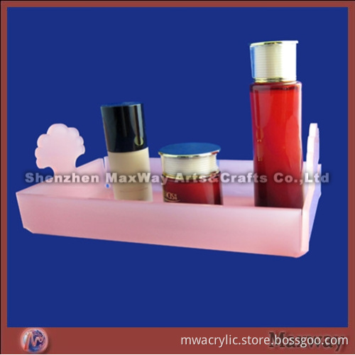 Pink Distinctive Acrylic Cosmetic/Makeup Tray